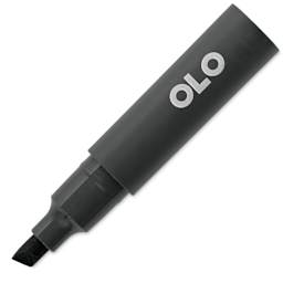 Olo Chisel-Tip Half Marker - BK Blue Black with cap off
