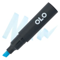 Olo Chisel-Tip Half Marker - B0.2 Forget Me Not - Marker and Swatch