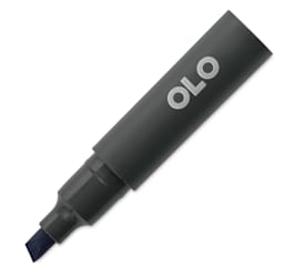 Olo Chisel-Tip Half Marker - B4.6 Blueberry with cap off