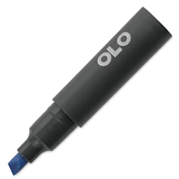 Olo Chisel Tip Half-Marker - B4.3 Vintage Blue - with cap off