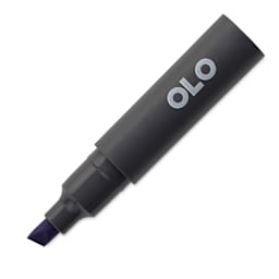 Olo Chisel-Tip Half Marker - BV2.6 Indigo with cap off