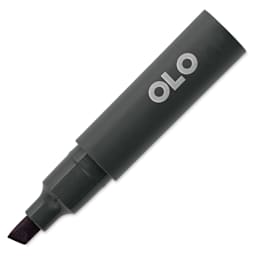 Olo Chisel-Tip Half Marker - V2.7 Eggplant with cap off