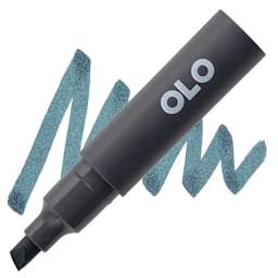 Olo Chisel-Tip Half Marker - BG7.6 Grandidierite marker and swatch