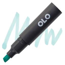 Olo Chisel-Tip Half Marker - BG2.3 Aqua Green marker and swatch
