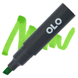 Olo Chisel-Tip Half Marker - YG1.4 Tree Frog - Marker and Swatch