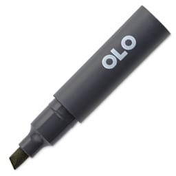 Olo Chisel-Tip Half Marker - YG8.5 Moss with cap off