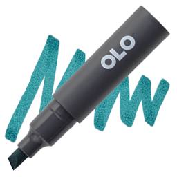 Olo Chisel Tip Half-Marker - BG2.7 Peacock marker and swatch