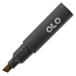 Olo Chisel-Tip Half Marker - Y8.6 Fennel Seed with cap off