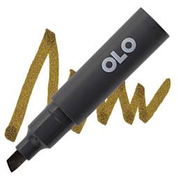 Olo Chisel-Tip Half Marker - Y8.7 Dark Bronze marker and swatch