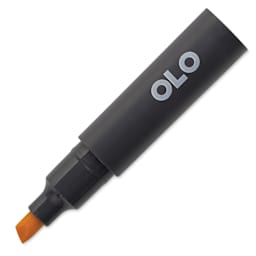 Olo Chisel-Tip Half Marker - Y02.3 Butterscotch with cap off