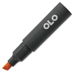 Olo Chisel-Tip Half Marker - O2.5 Caramel with cap off