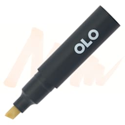 Olo Chisel-Tip Half Marker - O4.0 Almond - Marker and Swatch
