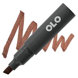 Olo Chisel-Tip Half Marker - OR3.8 Coffee marker and swatch