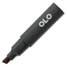 Olo Chisel-Tip Half Marker - OR3.7 Mocha with cap off