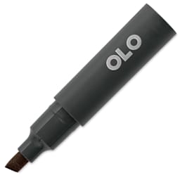 Olo Chisel-Tip Half Marker - OR4.8 Cacao Bean with cap off
