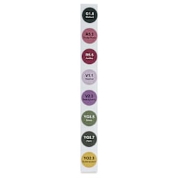Olo Brush Dual-Tip Markers - Set of 8, Botanical colors with codes