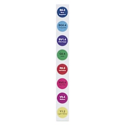 Olo Chisel Dual-Tip Markers - Set of 8, Vibrant colors with codes