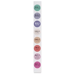 Olo Chisel Dual-Tip Markers - Set of 8, Manga 1 colors with codes