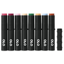 Olo Brush Dual-Tip Markers - Set of 8, Manga 2, cap on