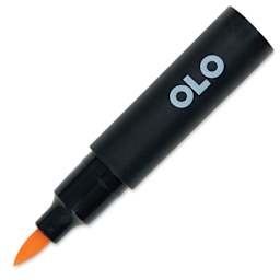Olo Brush-Tip Half Marker - R0.2 Pink Lemonade with cap off