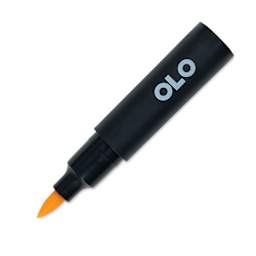 Olo Brush-Tip Half Marker - Y2.2 Daffodil with cap off
