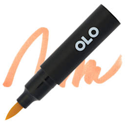 Olo Brush-Tip Half Marker - O1.2, Loquat - Marker and Swatch