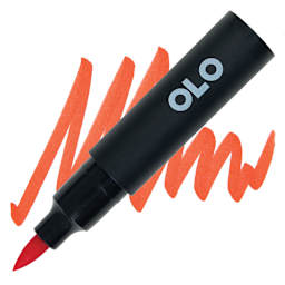 Olo Brush-Tip Half Marker - OR2.5 Goldfish marker and swatch