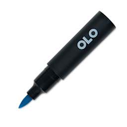 Olo Brush-Tip Half Marker - BG0.4 Turquoise with cap off