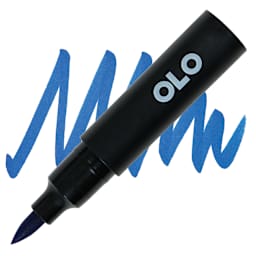 Olo Brush-Tip Half Marker - B0.6 Lapis Lazuli marker and swatch