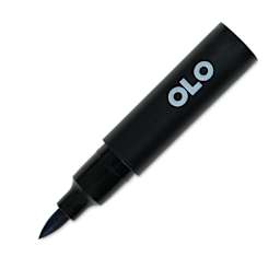 Olo Brush-Tip Half Marker - B4.6 Blueberry with cap off