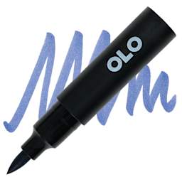 Olo Brush-Tip Half Marker - B4.6 Blueberry marker and swatch