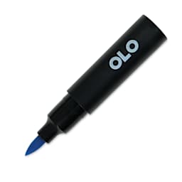 Olo Brush-Tip Half Marker - B2.4 Bluebird with cap off