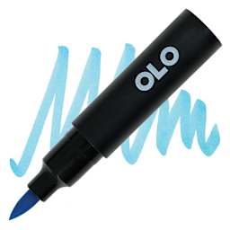 Olo Brush-Tip Half Marker - B2.4 Bluebird marker and swatch