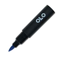 Olo Brush-Tip Half Marker - B4.3 Vintage Blue with cap off