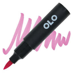 Olo Brush-Tip Half Marker - V0.4 Mallow marker and swatch