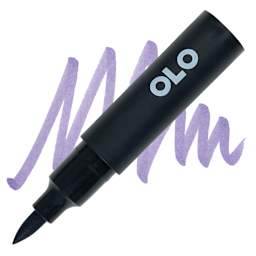 Olo Brush-Tip Half Marker -  BV4.5 Concord Grape marker and swatch