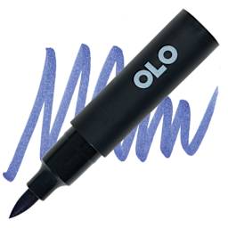Olo Brush-Tip Half Marker - BV2.6 Indigo marker and swatch