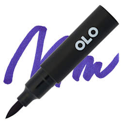Olo Brush-Tip Half Marker - B1.7, Iris - Marker and Swatch