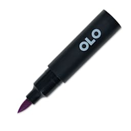 Olo Brush-Tip Half Marker - V2.4 Violet with cap off