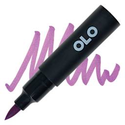 Olo Brush-Tip Half Marker - V2.4 Violet marker and swatch