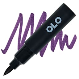 Olo Brush-Tip Half Marker - V2.8 Blackberry marker and swatch