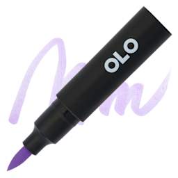 Olo Brush-Tip Half Marker - BV1.2, Woodland Phlox - Marker and Swatch