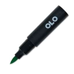 Olo Brush-Tip Half Marker - G1.4 Spearmint with cap off