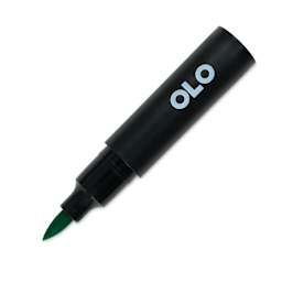 Olo Brush-Tip Half Marker - G0.4 Jade with cap off
