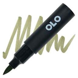 Olo Brush-Tip Half Marker - YG8.5 Moss marker and swatch