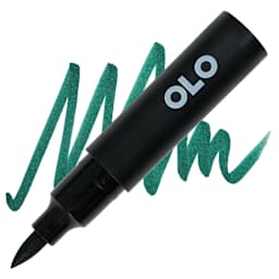 Olo Brush-Tip Half Marker - G1.8 Mallard marker and swatch
