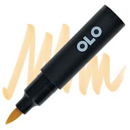 Olo Brush-Tip Half Marker - YO2.3 Butterscotch marker and swatch