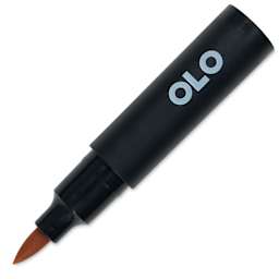 Olo Brush-Tip Half Marker - OR7.2 Rose Beige with cap off