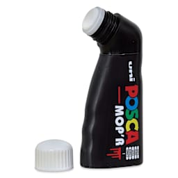 Posca Mop'r Paint Marker - White with cap removed