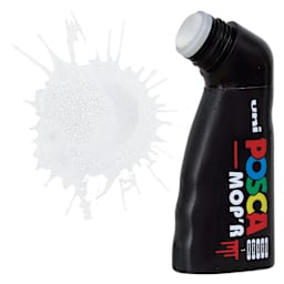 Posca Mop'r Paint Marker - White, marker with swatch